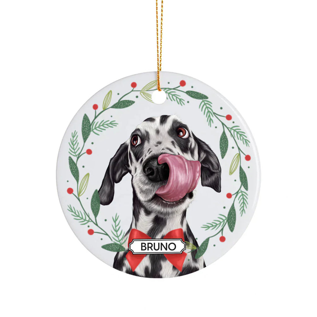 Adorno de navidad personalizado de tu mascota