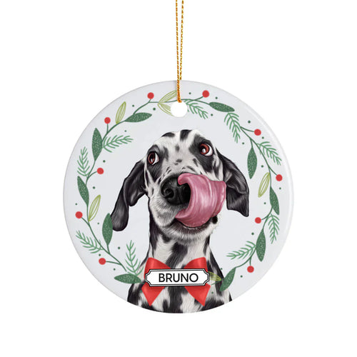 Adorno de navidad personalizado de tu mascota